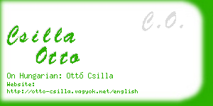 csilla otto business card